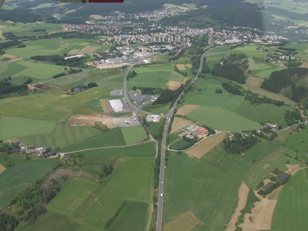 Dieses Bild zeigt das Gewerbegebiet Kalkofen